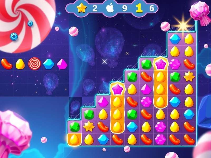Candy Magic Galaxy special candy combinations and power-ups